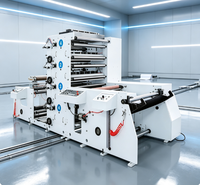 Machine d'impression flexographique à plat automatique 6 couleurs de qualité industrielle pour la fabrication d'étiquettes