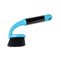 Brosse de nettoyage multifonctionnelle HOLAMOPA pour cuisine avec manche en acier inoxydable PP durable pour le nettoyage des casseroles et des éviers