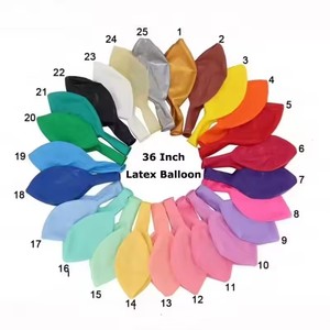 Ballons géants en latex HLC de 24 pouces et 36 pouces, couleurs assorties, pour anniversaire, mariage, fête, événement, décoration - Product Image 2