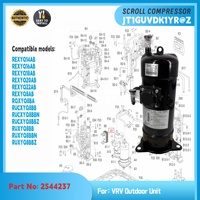 Compresor Scroll Daikin JT1GCVDKYR JT1GUVDK1YR@Z JT1GUVDYR@BA para Sistemas de Aire Acondicionado VRV VRF, Piezas de Repuesto para HVAC
