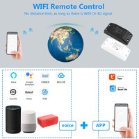 Interrupteur intelligent WiFi Tuya, application Smart Life, contrôleur de relais vocal, module de minuterie, Google Home Alexa, mural, 110V 220V 10A