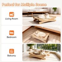 ZMaker Nouveau Lit-griffoir pour chat en sisal naturel, résistant à l'usure, anti-miettes, anti-griffures, pour usage intérieur, avec fonction chaise pour chat et poteau à griffer