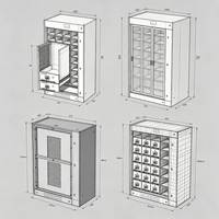 Gabinete de Distribución de Bajo Voltaje para Interiores, Panel de Control Eléctrico Modular de 630A para Uso Industrial