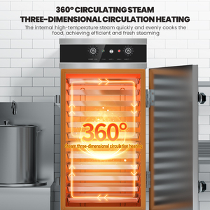Haute qualité Commercial 8 plateaux électrique riz vapeur armoire cuiseurs à riz nourriture vapeur chariot nourriture cuit à la vapeur - Product Image 4