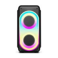 CSN-S15-08 Enceinte portable de fête 6,5/8 pouces, 100W de puissance de crête, double woofer, éclairage LED RGB 7 couleurs, TWS, AUX, prix usine