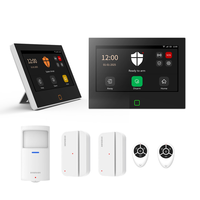 Système d'alarme 4G RF433, système d'alarme antivol, capteurs de porte et de fenêtre, détecteur de mouvement, prise en charge du protocole SIA MQTT, contrôle CMS, mise à jour OTA