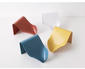 Nhãn Dán Trên Tường/Sàn Treo Tự Thoát Nước Xà Phòng Chủ Sở Hữu Saver Cho Phòng Tắm Vòi Hoa Sen, Trắng, Xanh, Đỏ Gạch, Vàng, Hồng - Product Image 5