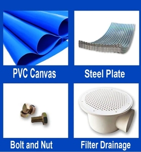 חם מכירה מגולוון צלחת pvc tarpaulin דגים מיכל חקלאי עבור חממה וציוד חקלאי - Product Image 5