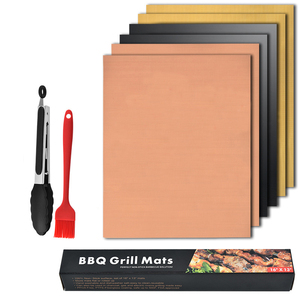 Rongbin — <span class=keywords><strong>tapis</strong></span> <span class=keywords><strong>de</strong></span> <span class=keywords><strong>Barbecue</strong></span> antiadhésif en ptfe, taille personnalisée, résistant à la chaleur, avec revêtement en ptfe, bbq - Product Image 3
