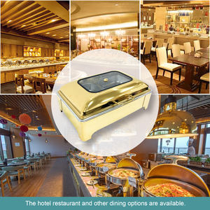 Équipement Commercial Direct Usine Chauffe-Plat Clamshell en Acier Inoxydable Set de Buffet - Product Image 5