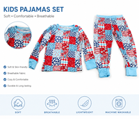 Zhengpai Ademend Bamboe Meisjes Pyjamaset Zachte Vochtregulerende Pyjama met Lange Mouwen