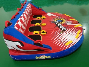 Bouée gonflable tractable pour 4 personnes pour sports nautiques, <span class=keywords><strong>bateau</strong></span> gonflable tractable, tube de ski nautique, canapé aquatique UFO fou - Product Image 3