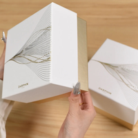 Kotak Hadiah Kaku Custom Print Moq Rendah dengan Busa Insert untuk Parfum, Perlengkapan Perjalanan, Aromaterapi, Minyak Esensial, dan Set Lilin Aroma