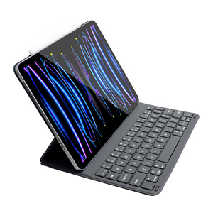 Étui clavier magnétique 2-en-<span class=keywords><strong>1</strong></span> léger pour iPad, avec plaque arrière magnétique puissante, support multi-angle à double rainure, transforme la tablette - Product Image 1