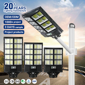 Đèn đường năng lượng mặt trời 500W 1000W 1500W mạnh mẽ, dùng cho sân vườn nông thôn, có cảm biến chuyển động, chống nước IP65, đèn đường <span class=keywords><strong>LED</strong></span> năng lượng mặt trời tích hợp tất cả trong một - Product Image 1