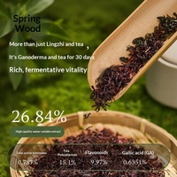 [Nouvel Emballage] Thé Noir Chunshan Xiamu au Ganoderma Fermenté en Conjointe Fermentation, Thé Nuage de Montagne de Haute Qualité en Boîte