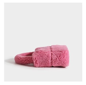 Bolso de mano peludo acolchado Bolso rizado Bolso de hombro peludo Monederos con <span class=keywords><strong>asa</strong></span> superior de felpa Invierno - Product Image 6