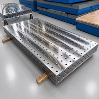 Table de soudage flexible 3D nitrurée pour la fabrication de structures en acier, banc de soudage industriel modulaire pour pièces métalliques structurelles