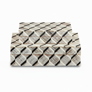 Nouveauté boîtes en bois de résine de haute qualité composé d'os Design Table décor à la maison y compris salle de bain boîtes élégantes en bois de résine - Product Image 1