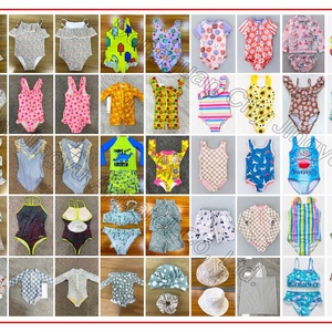 Traje de Baño Personalizado para Niña, Traje de Baño de una Pieza con Estampado Floral, Niños 2025 OEM, Nuevo Estampado de Moda, Ropa Infantil al por Mayor - Product Image 3