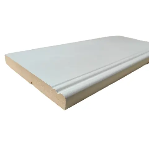 Runpeng सजावटी primed mdf झालर बोर्ड/baseboard मोल्डिंग