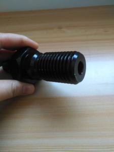 Adaptateur mâle en acier 1-1/4-7, <span class=keywords><strong>mandrin</strong></span> 2/1bsp noir pour accessoires d'outils électriques, forets à noyau, perçage - Product Image 3