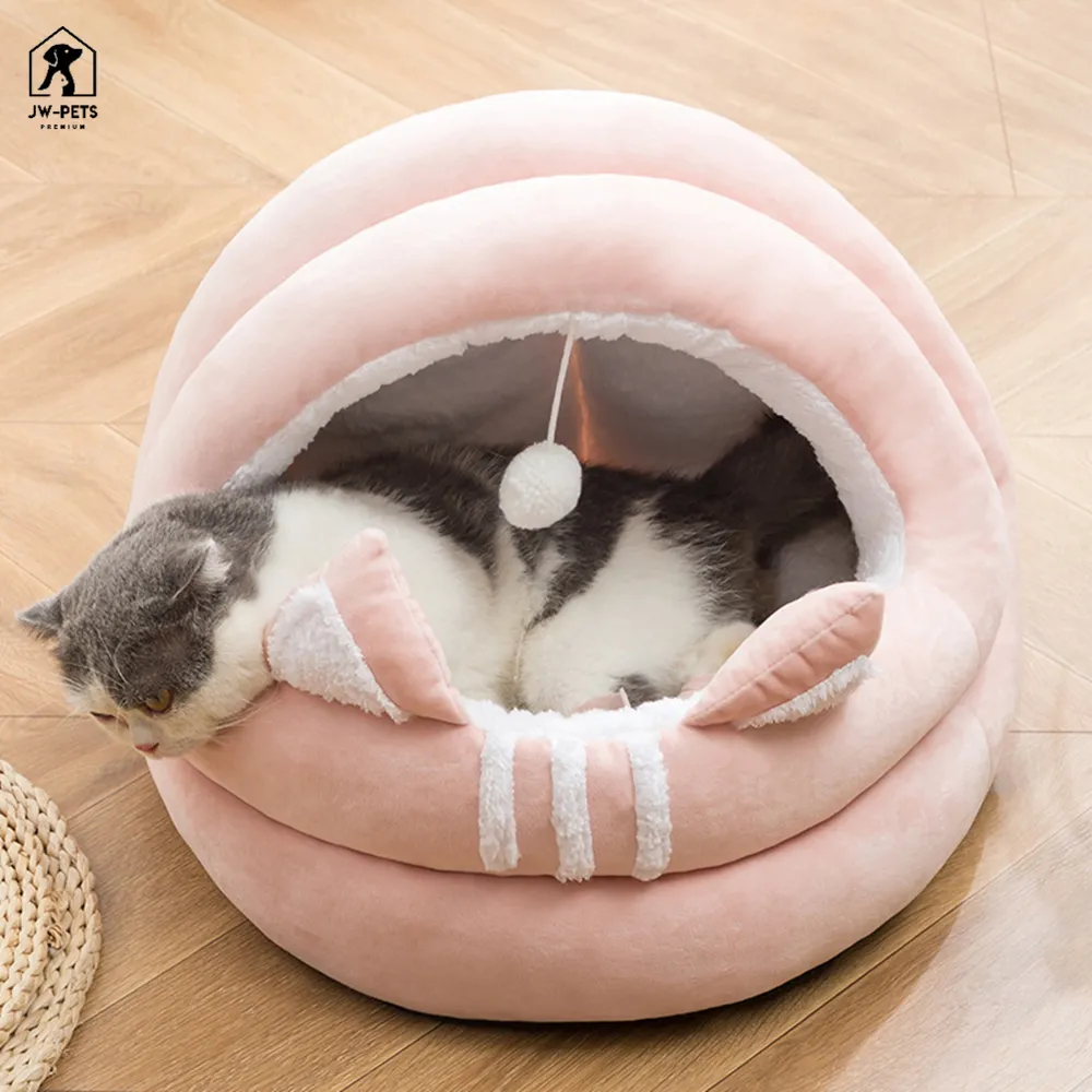 Cat Bed Kennel Pet Supplies Home Sofa Winter Warm Sleep House Plush Large Puppy Cushion Round Soft Mat Portable Small Dog Nest