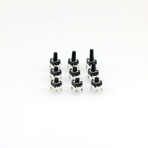 สวิตช์สัมผัส4.5x4.5x4.3H ปุ่ม4Pin สีดำสวิตช์สัมผัสไมโคร - Product Image 3