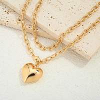 Collier Joker en acier inoxydable plaqué or 18 ct unisexe chaîne en forme de O lame torsadée bijoux de voyage à bricoler soi-même