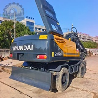 Excavatrice hydraulique HYUNDAI d'occasion 210W9 150W 210W7, excavatrice sur roues, stock suffisant disponible dans notre entrepôt de machines