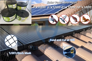 Panel solar Bird Mesh 1/2 ''X1/2'' 10 ''Disuasorio de Gorrión recubierto de PVC para sistemas solares Anti-Perching Panel solar Guards Mesh - Product Image 4