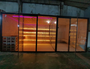 Sauna al aire libre y sala de <span class=keywords><strong>vapor</strong></span> combinada, sauna infrarroja de <span class=keywords><strong>vapor</strong></span> húmedo, casa prefabricada, <span class=keywords><strong>baño</strong></span> <span class=keywords><strong>turco</strong></span> - Product Image 4