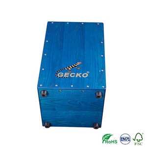 Tambour cajon <span class=keywords><strong>GECKO</strong></span> CL20L <span class=keywords><strong>prix</strong></span> de gros tambour à main instrument de musique à percussion <span class=keywords><strong>bleu</strong></span> Cajon en bois de frêne Tambour à claquer avec ficelle en acier - Product Image 2