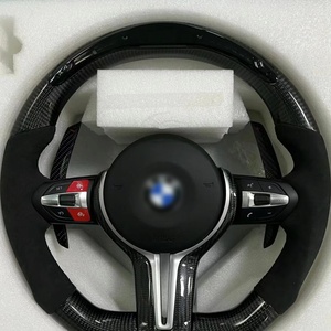 Volant en fibre de carbone véritable pour <span class=keywords><strong>BMW</strong></span> M3 G80 G20 G21 G22 G28 G29 2024 2023 <span class=keywords><strong>2022</strong></span> 2021 2020 avec trous pour palettes de changement de vitesse - Product Image 1