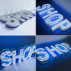 Customized Infinity <b>Mirror</b> LED Letter Sign <b>Acrylic</b> Stainless Steel Lighted Advertising Signage - Product Image 5