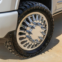 Jantes forgées DRW polies sur mesure 24X8.25 26X8.25 30X8.25 avec enjoliveur central flottant 10X225 8X210 8X180 pour GMC Sierra 3500HD