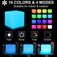 Tabouret personnalisé personnalisé cube lumineux à LED moderne personnalisé logo gratuit gradation veilleuse cube LED événement mariage maison bar
