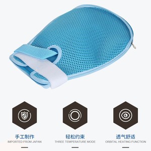Gants de contention respirants en polyester bleu ciel, à ouverture auto-agrippante, pour la sécurité des personnes âgées et des patients - Product Image 5