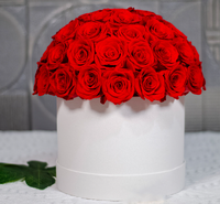 Rose Éternelle en Tête de Champignon pour le Nouvel An Chinois, la Saint-Valentin, la Fête des Mères, Cadeau pour Filles, Rose de Confession, Bouquet Câlin