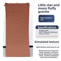 Panneau de pierre flexible léger et écologique moderne pour la décoration murale intérieure/extérieure pierre de lune étoile imperméable et durable