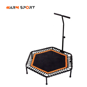 Trampolín <span class=keywords><strong>Profesional</strong></span> Personalizado de PVC para Interiores, <span class=keywords><strong>Mini</strong></span> Hexagonal, Económico, para Gimnasia, con Barra Ajustable - Product Image 5