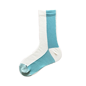 Crew Socks Color Blocking Nylon Breathable Yoga Socks Mid Calf Women's Sport Socks - Product Image 2