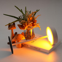 Lampe de chevet solaire nordique simple avec batterie, veilleuse de chambre à coucher, lampe de table USB Type-C rechargeable, LED à intensité tactile, protection des yeux