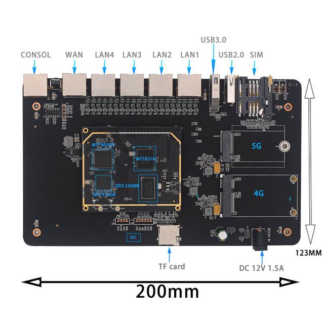long range WiFi6 Wireless Router WiFi 6 pcba board