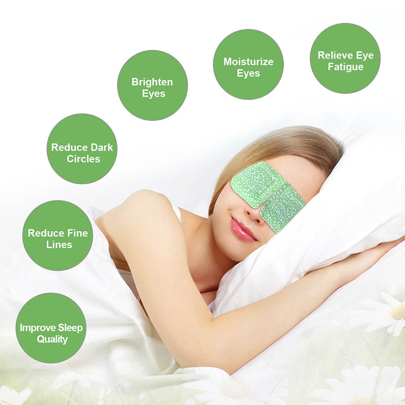 amazon hot sale custom hot steam print logo eye mask sleep 3d self heat steam eye mask