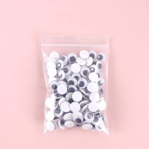 Ojos redondos de plástico negro de primera calidad para manualidades DIY, ojos ondulados de seguridad, recién llegados, ojos saltones autoadhesivos para decoraciones navideñas - Product Image 6