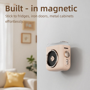 <b>Speaker</b> <b>Mini</b> Portable Magnetic With Clock And Sleep Light - Product Image 2