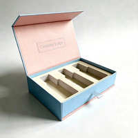 Coffrets cadeaux de luxe sur mesure faits à la main, lotion pour le soin de la peau, cosmétiques, boîte cadeau élégante en papier rigide magnétique, papier doré