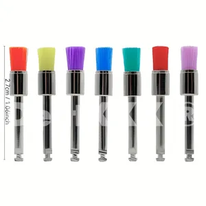 Paquete de 50 Cepillos de Nylon para Pulir, Planos, Coloridos/Blancos, Ra/Latch para Pulido de Superficies en Arte de Uñas, Piezas Industriales - Product Image 6