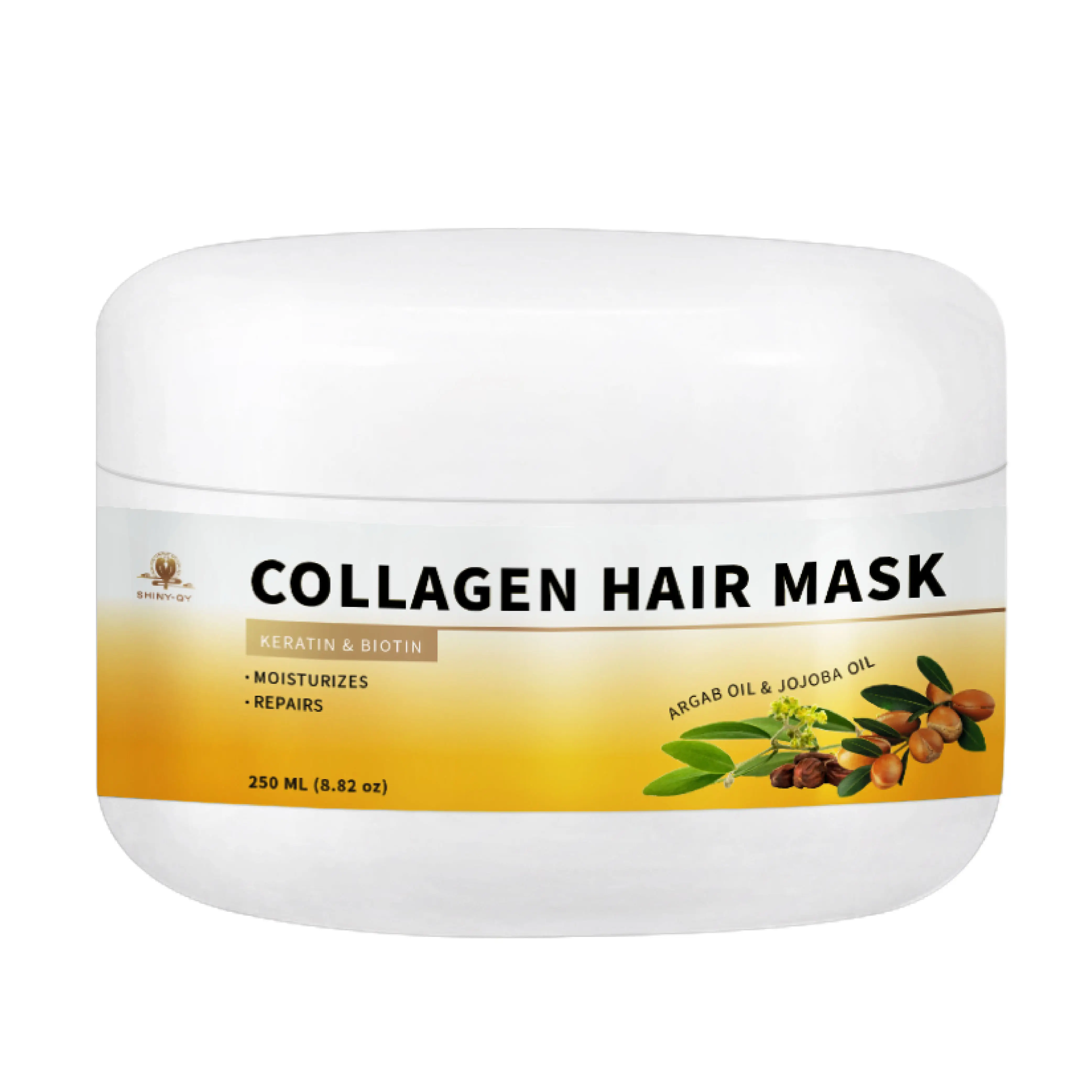 Private Label Vegan Hydrating Thickening Biotin Salon Treatment Deep Repairing Hair Mask